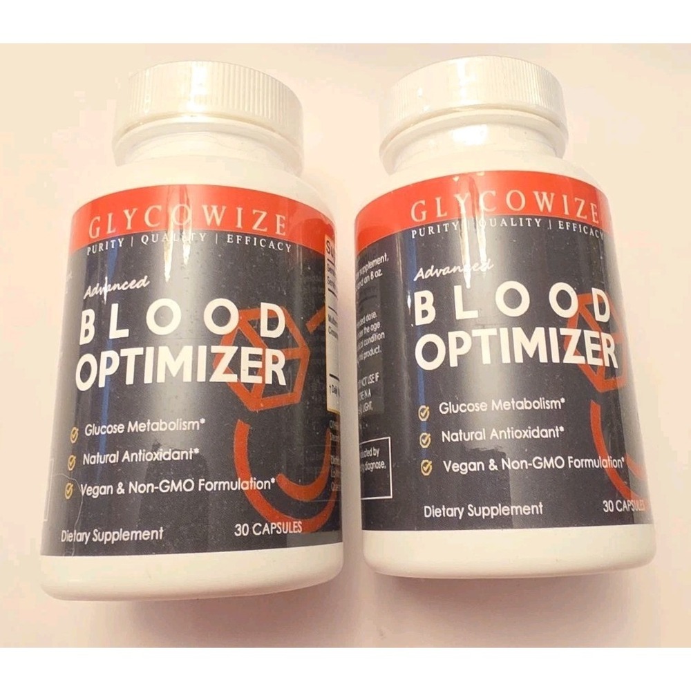 GlycoWize Advanced Blood Optimizer Max Strength 2 Pack 60 Capsules Exp 04/27